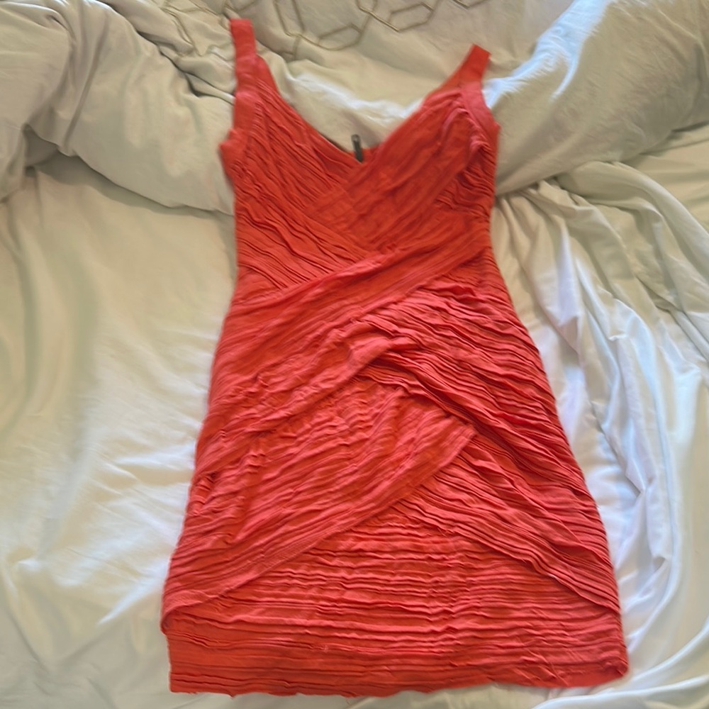 Bailey 44 Coral Ruched Dress